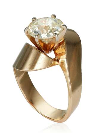 DIAMOND AND GOLD RING WITH GIA REPORT - photo 2
