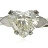 HEART SHAPED DIAMOND RING WITH GIA REPORT - photo 1