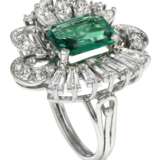 EMERALD AND DIAMOND RING WITH AGL REPORT - фото 2
