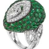 Graff. GRAFF DIAMOND AND EMERALD RING WITH GIA REPORT - фото 1