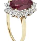 RUBY AND DIAMOND RING WITH GIA REPORT - photo 2