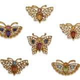 DIAMOND AND MULTI-GEM BUTTERFLY BROOCHES - Foto 1