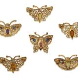 DIAMOND AND MULTI-GEM BUTTERFLY BROOCHES - Foto 2