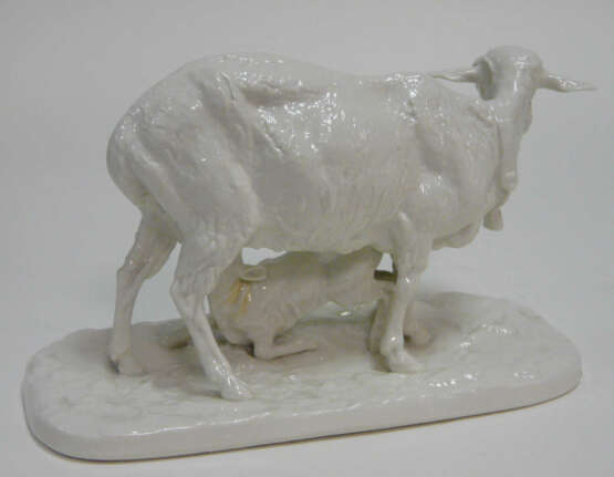 Mutter - Schaf mit Lamm Nymphenburg - photo 2