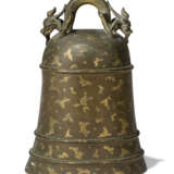 A CHINESE GILT-SPLASHED BRONZE BELL - photo 1