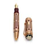 Montblanc. MONTBLANC, CATHERINE II THE GREAT, 18K PINK GOLD WITH RUBIES, LIMITED EDITION FOUNTAIN PEN, NO. 231/888 - фото 2