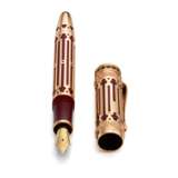 Montblanc. MONTBLANC, CATHERINE II THE GREAT, 18K PINK GOLD WITH RUBIES, LIMITED EDITION FOUNTAIN PEN, NO. 231/888 - Foto 5
