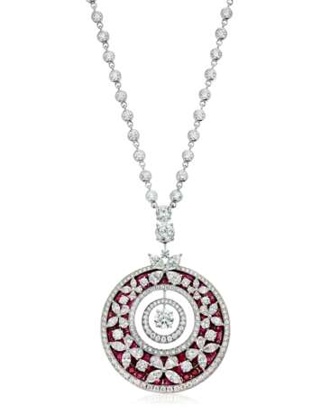 Graff. GRAFF RUBY AND DIAMOND 'BUTTERFLY' NECKLACE - photo 1
