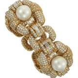CULTURED PEARL AND DIAMOND BRACELET - фото 1