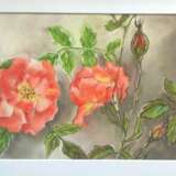 Painting “Peach rose”, Pastel, Realist, Still life, 2020 - photo 1
