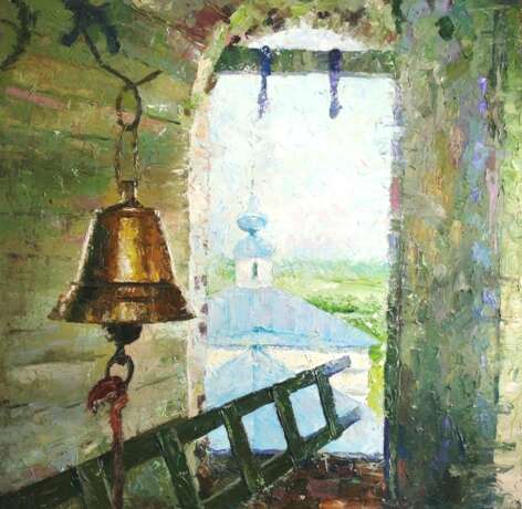 Painting “Suzdal. New bell”, Canvas, Oil paint, Realist, Religious genre, 2020 - photo 1