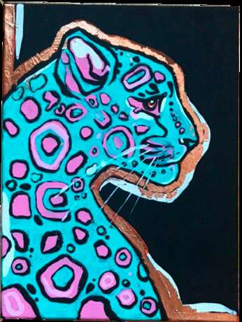 Design Painting “Interior painting Leopard”, Canvas, Acrylic paint, Contemporary art, Animalistic, 2020 - photo 1