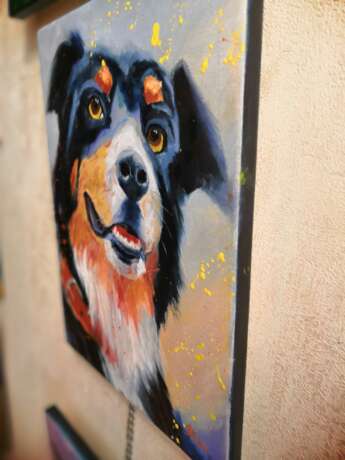 Mr. Senennhund dog art Leinwand Ölfarbe Impressionismus Animalistisches 2020 - Foto 2