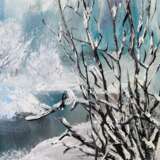 Design Painting “Winter forest”, Canvas, Oil paint, Impressionist, Landscape painting, 2019 - photo 4