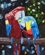 Людмила Рябкова (р. 1973). Parrot painting Bird art