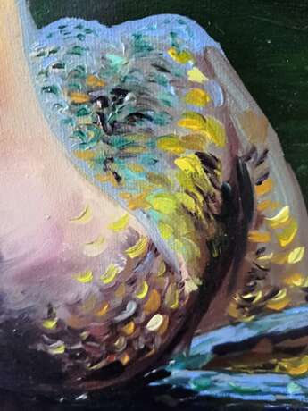 Design Gemälde, Gemälde „Mermaid Meerjungfrau“, Leinwand, Ölfarbe, Impressionismus, Landschaftsmalerei, 2016 - Foto 2
