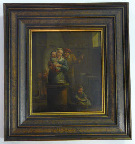 Glückliches Familien - Idyll (wohl 17. Jahrhundert, Flämisch / Niederländisch ?) - фото 2