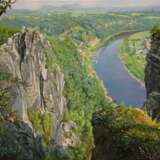 Painting “Saxon Switzerland”, Canvas, Oil paint, Realist, Landscape painting, Russia, 2020 - photo 1