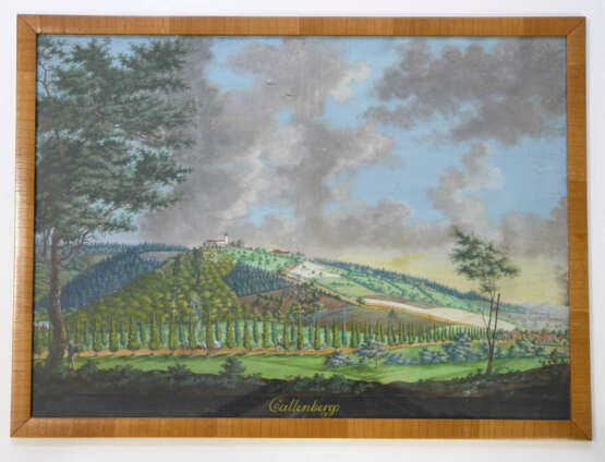 C. Strasser, Sommerliche Landschaft bei Coburg mit Schloss Callenberg (wohl um 1830/40) - Foto 2