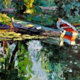 Painting “Pumps”, Cardboard, Oil paint, Impressionist, Landscape painting, 2020 - photo 1
