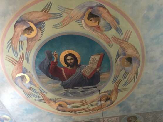Icon “The painting of the Church”, Gilding, Fresco, Modern, Religious genre, 2020 - photo 3
