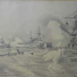 Kaiser Wilhelm II., Maritime Schlachtenszene mehrerer Kriegsschiffe - фото 1