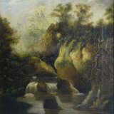 Englischer Künstler, Wasserfall in Yorkshire (?) - фото 1