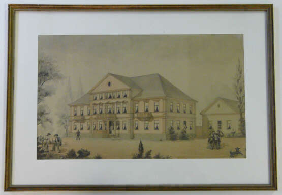 Unbekannter Biedermeier - Monogrammist, Palais in Gotha, um 1830 - photo 2