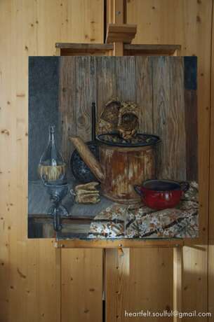 Картина «Натюрморт с мясорубкой», Холст, Масляные краски, Реализм, Натюрморт, 2012 г. - фото 2