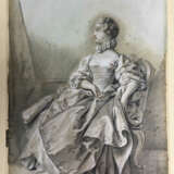 Französischer Künstler des 18. Jahrhunderts, Bildnis einer höfischen jungen Dame - Foto 2