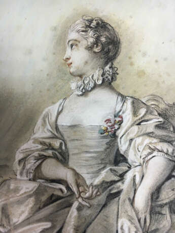 Französischer Künstler des 18. Jahrhunderts, Bildnis einer höfischen jungen Dame - фото 3