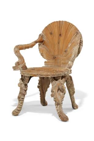 A PAIR OF VENETIAN GROTTO-FORM OPEN ARMCHAIRS - photo 3