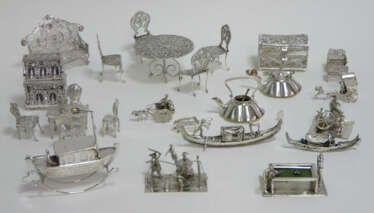 Großes Konvolut von Miniaturen (Silber, Versilbert)