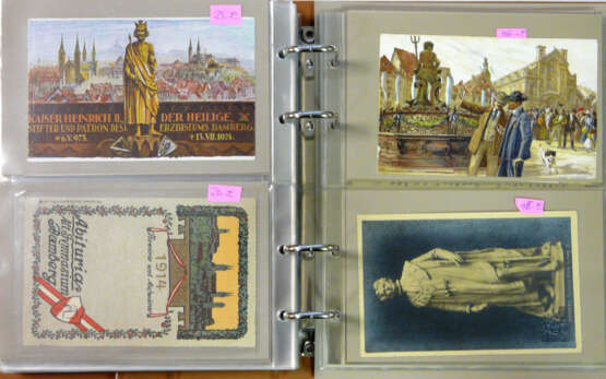 Zwei Alben historische Postkarten / Ganzsachen, überwiegend Bamberg - photo 2
