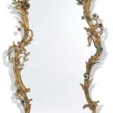 PAIR OF FRENCH POLYCHROME, PARCEL-GILT WROUGHT-IRON CONSOLES AND MIRRORS - photo 8
