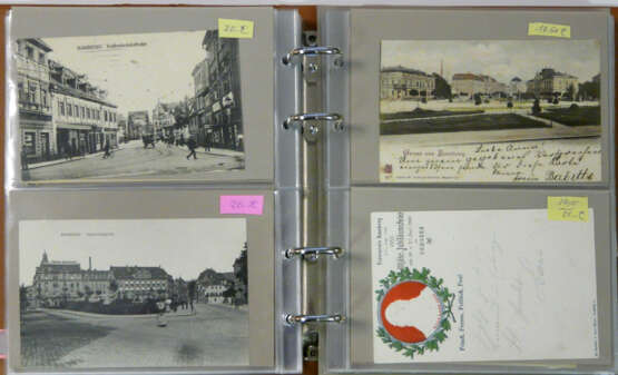 Zwei Alben historische Postkarten / Ganzsachen, überwiegend Bamberg - фото 3