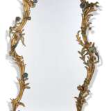 PAIR OF FRENCH POLYCHROME, PARCEL-GILT WROUGHT-IRON CONSOLES AND MIRRORS - фото 9