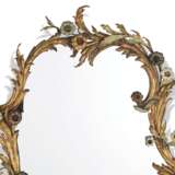 PAIR OF FRENCH POLYCHROME, PARCEL-GILT WROUGHT-IRON CONSOLES AND MIRRORS - photo 10