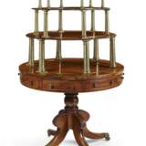 A LATE REGENCY MAHOGANY AND BRASS FOUR-TIER DUMBWAITER - photo 2
