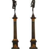 PAIR OF GILT AND PATINATED-BRONZE COLUMNS - photo 5