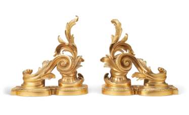 PAIR OF FRENCH ORMOLU CHENETS