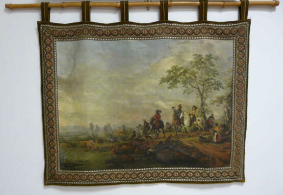 Wandbehang mit barocker Jagdszene - Foto 1