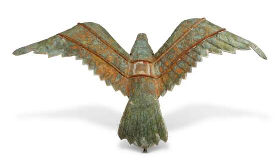 COPPER AND ZINC WEATHERVASE MODELED AS AN EAGLE - Foto 5