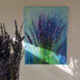 Gemälde „Der Lavendel im Garten“, Leinwand, Ölfarbe, 2020 - Foto 1