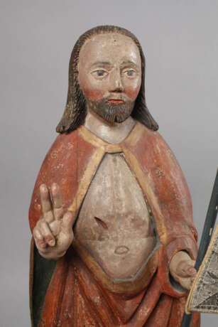 Geschnitzte Heiligenfigur - Foto 3