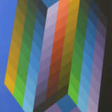 Victor Vasarely, Kinetische abstrakte Komposition - Op Art (Épreuve d´ Artiste) - Foto 1