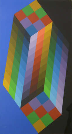 Victor Vasarely, Kinetische abstrakte Komposition - Op Art (Épreuve d´ Artiste) - photo 1