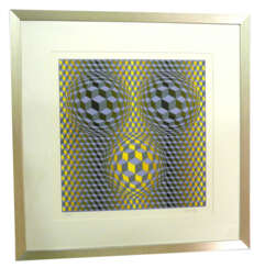 Victor Vasarely, „Rikka“ (Kinetische abstrakte Komposition - Op Art)