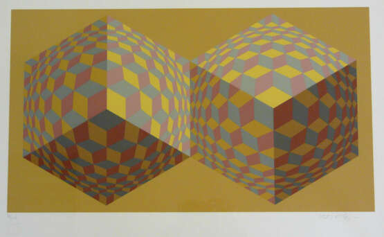 Victor Vasarely, Kinetische abstrakte Komposition - Op Art - photo 1