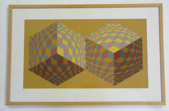 Victor Vasarely, Kinetische abstrakte Komposition - Op Art - photo 2